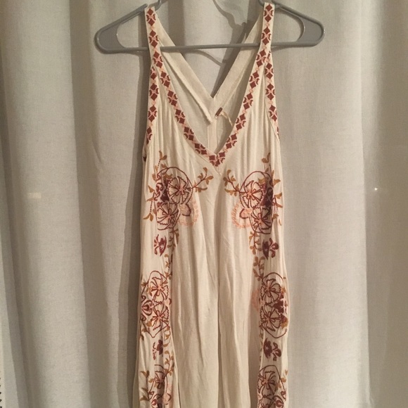 Free People Tops - Free People embroidered tank tunic/cover up